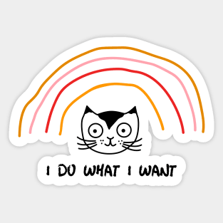 I do what I want Sticker